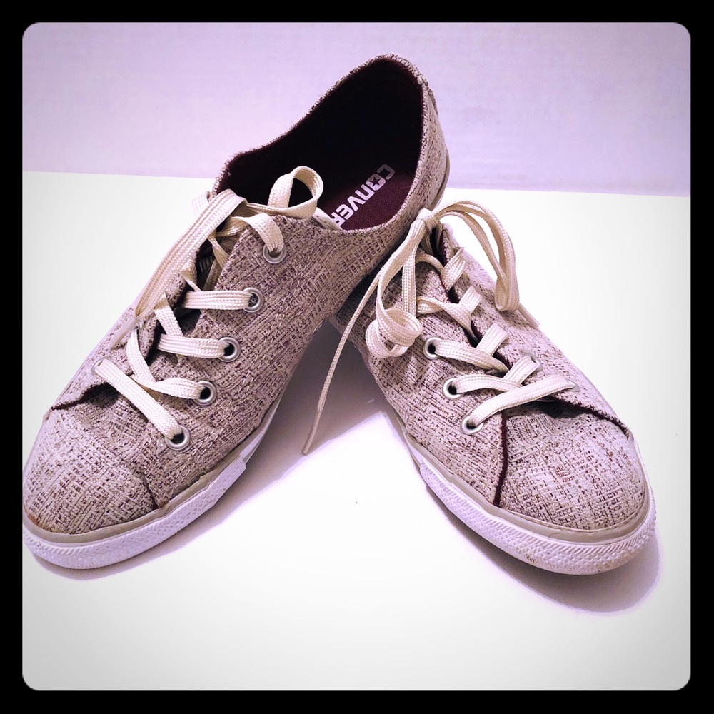 Converse Tweed Chuck Taylor Cream/ Burgundy/ White